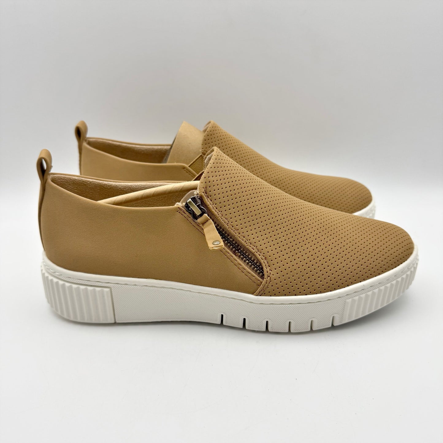 Soul Naturalizer Womens Turner Loafers US 9.5 M EU 40.5 Brown Beige Slip On NIB