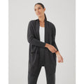 PACT Women' Airplane Wrap Cardigan XS-Small Gray Charcoal Heather Open Front NWT