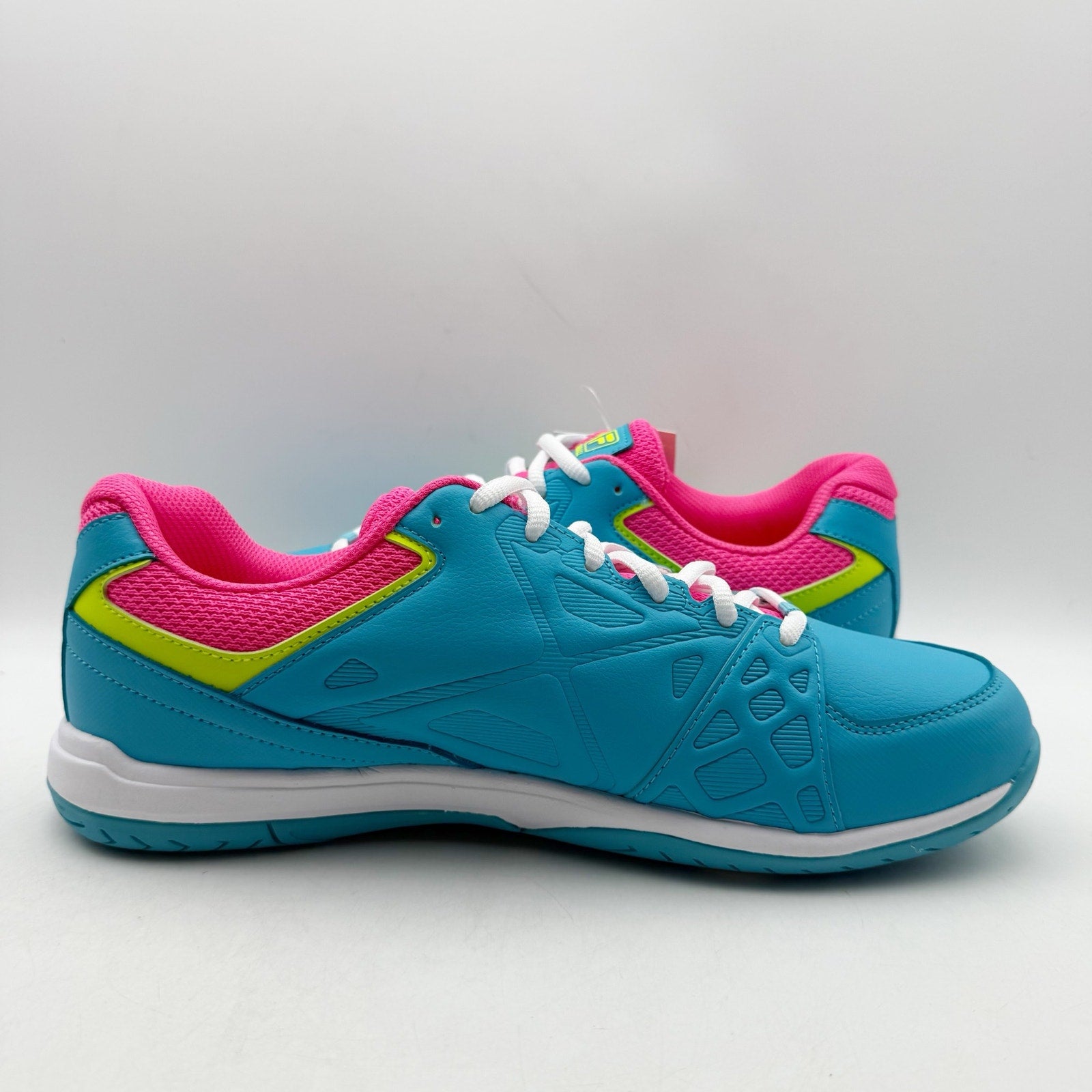 FILA Womens Double Bounce 3 Pickleball Sneakers US 11 EU 42.5 Blue Pink NWOB