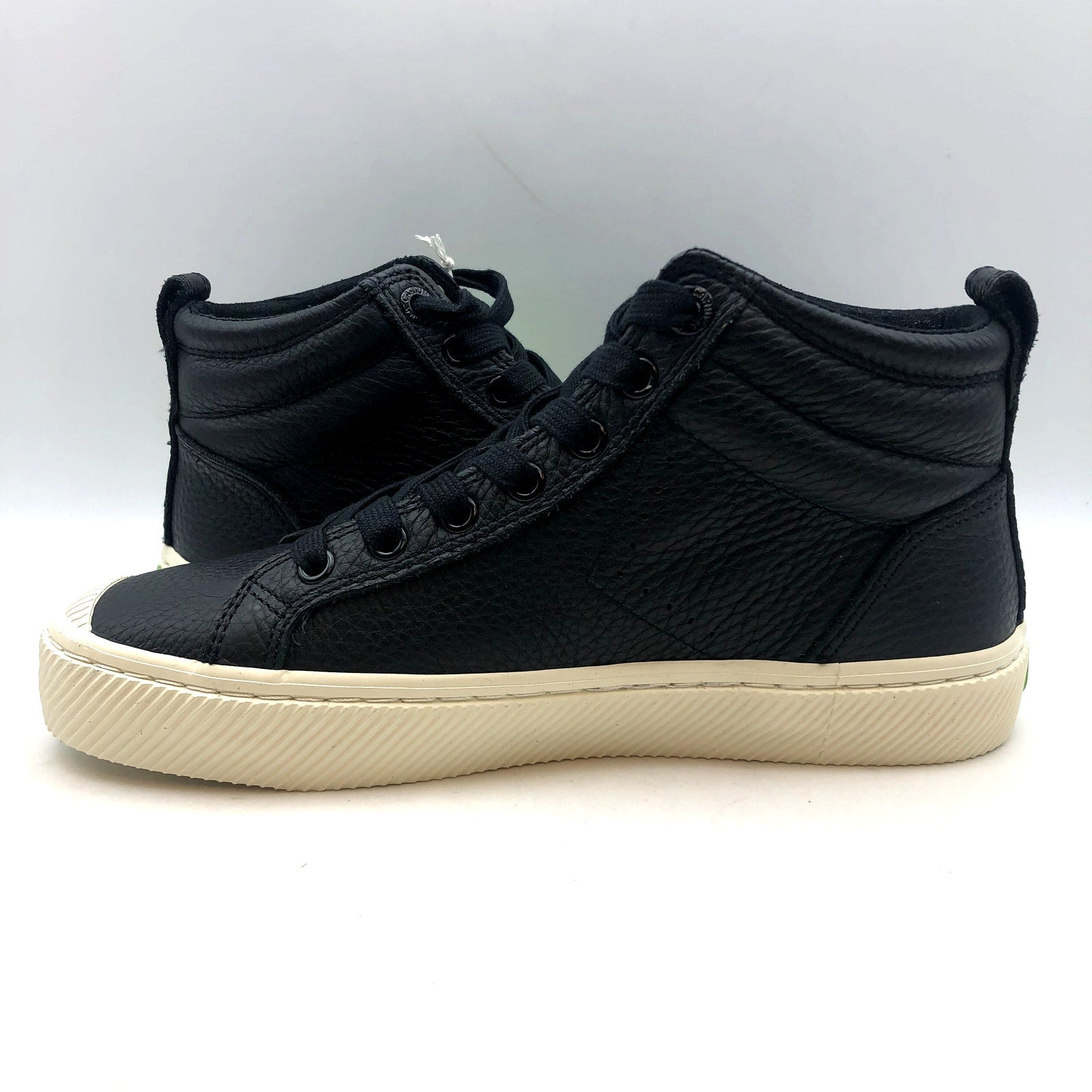 Cariuma OCA High Sneakers Womens 7.5 Mens 6 Black Premium Leather NIB