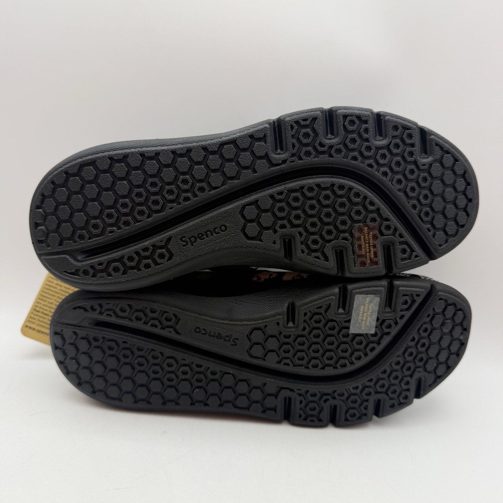 Spenco Womens Karma Stretch Sneakers US 8 Wide EU 38.5 Black Floral NIB
