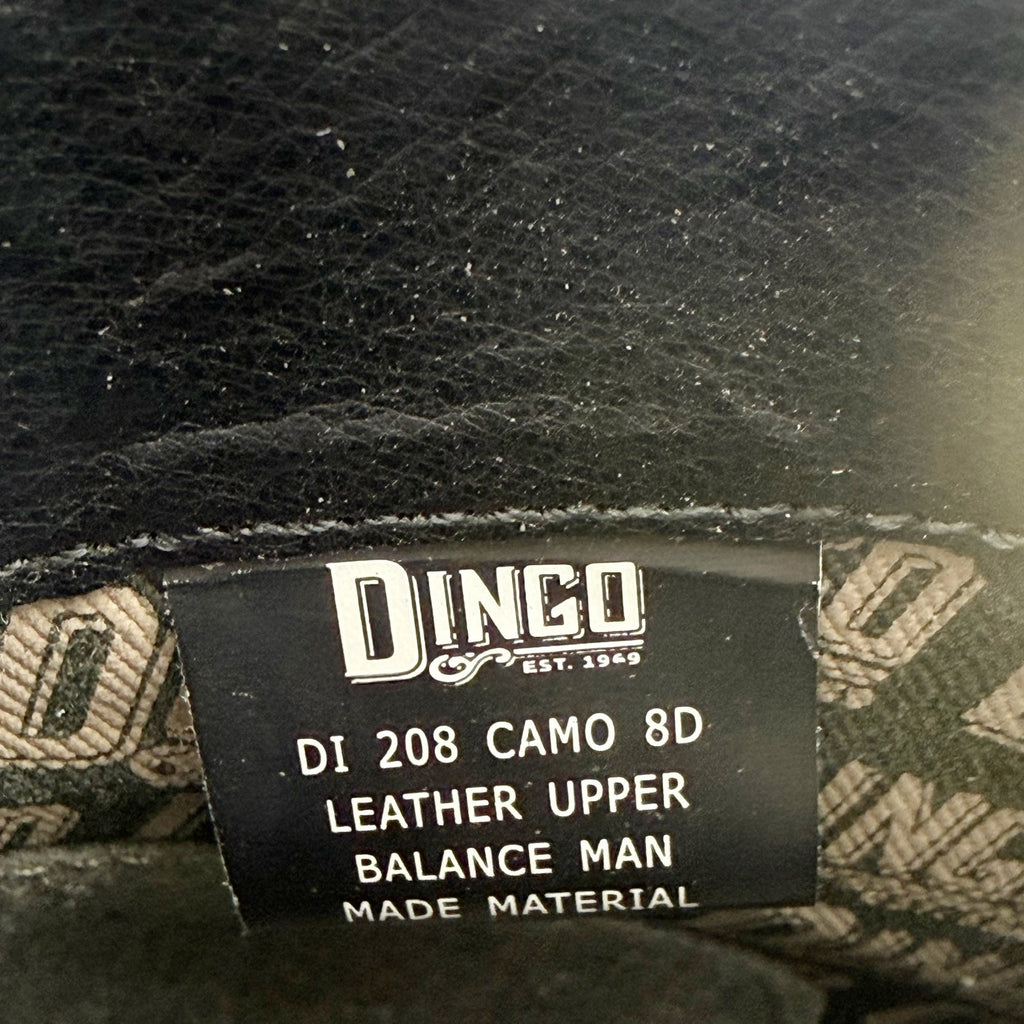 Dingo Mens Opie Lace up Ankle Boots US 8 D Green Camo Leather NWOB