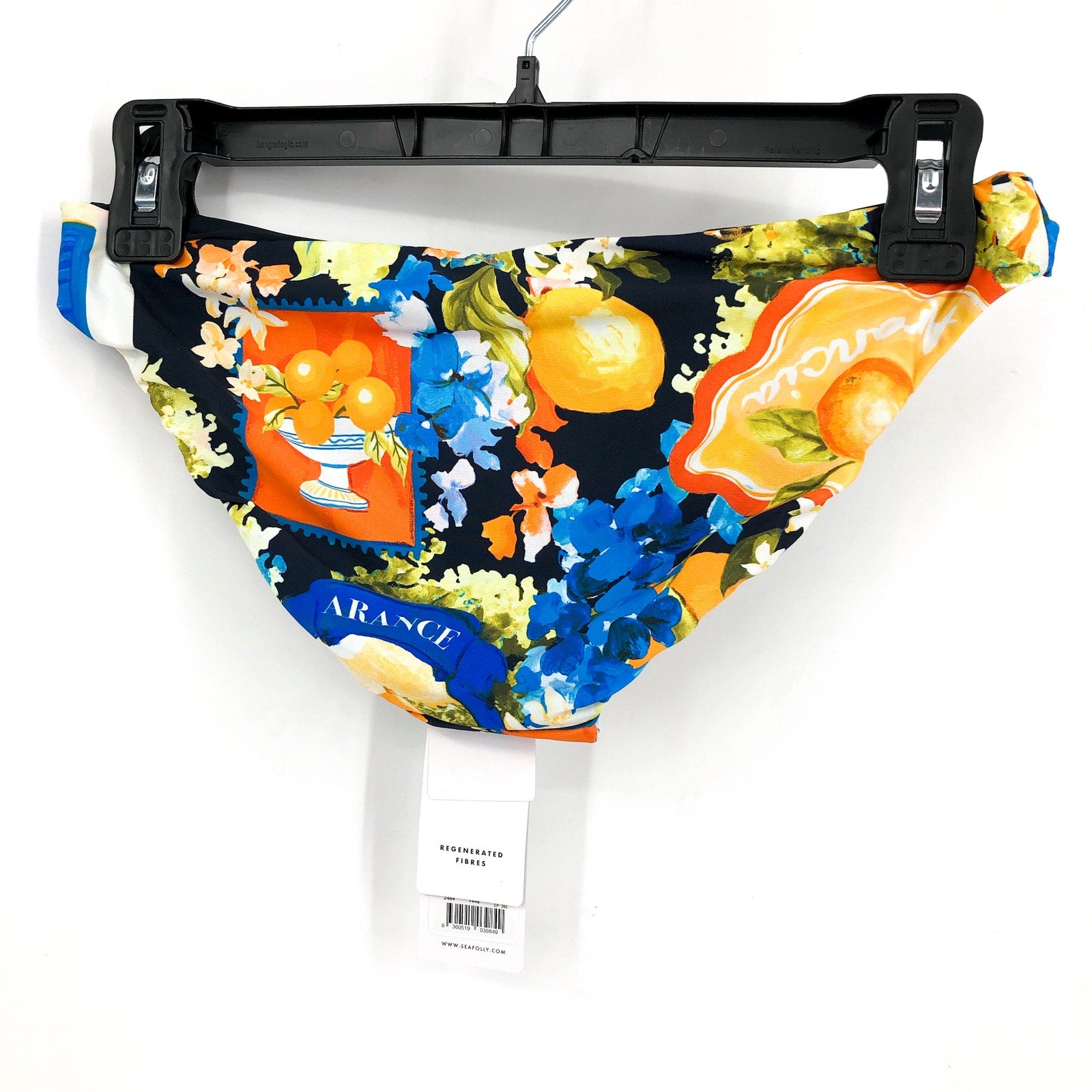 SEAFOLLY Women's Ciao Bella Hipster Swim Bottom Size 6 Blue Floral Printed NWT