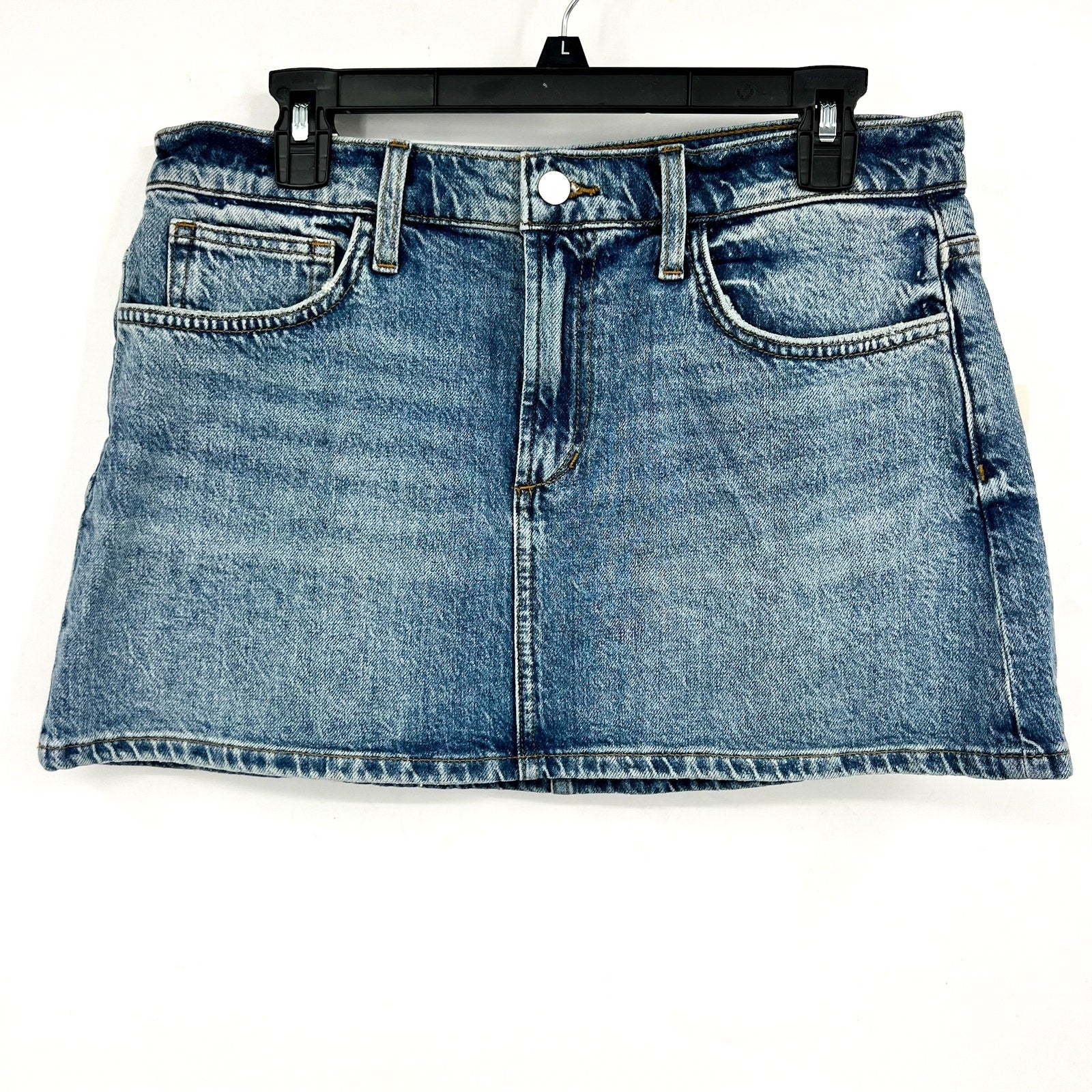 JOE'S JEAN Women's The Tessa Denim Mini Skirt Size 31 US 12 Blue Showdown NWT