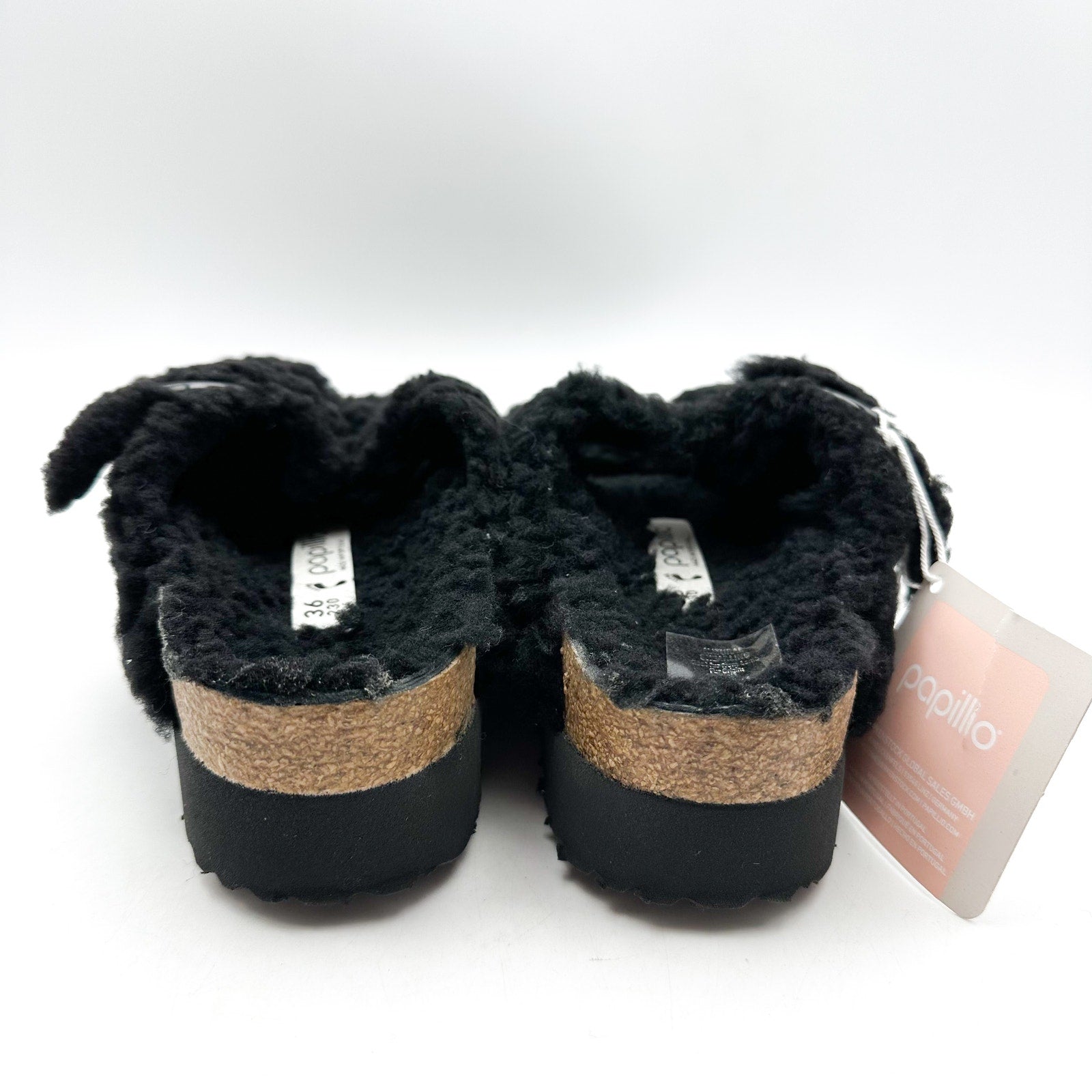 Birkenstock Papillio Womens Arizona Big Buckle Sandals EU 36 US 5 Black NWT