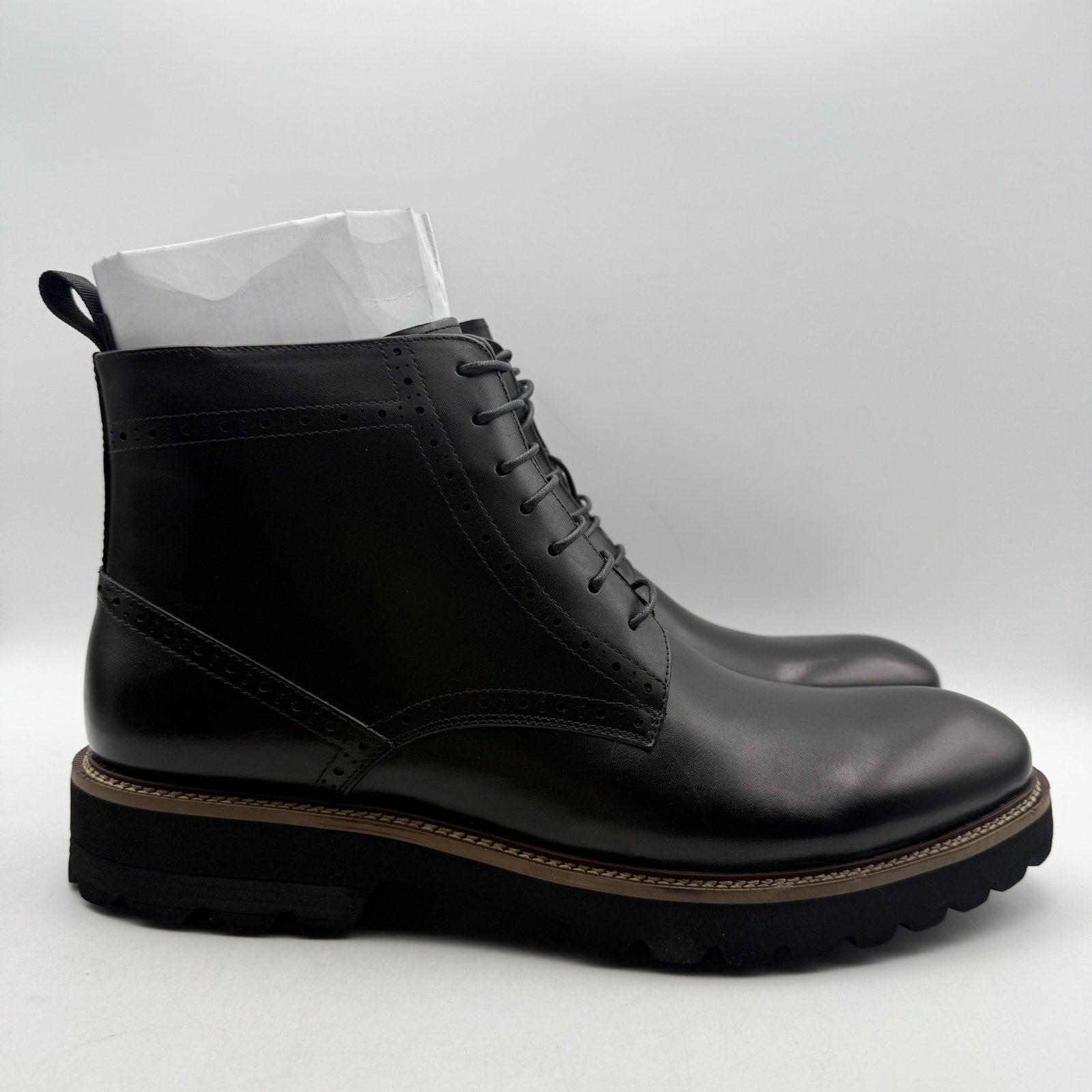 Vintage Foundry Co. Mens Blade Ankle Boots US 11 EU 44 Black Leather NIB