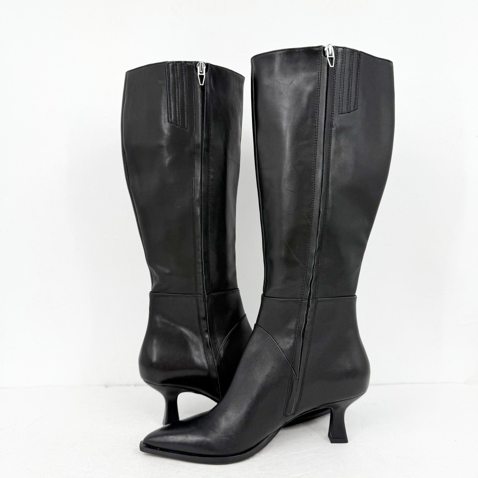 Dolce Vita Womens Ashton Knee High Boots Size 10 M EU 40.5 Black Leather NWOB