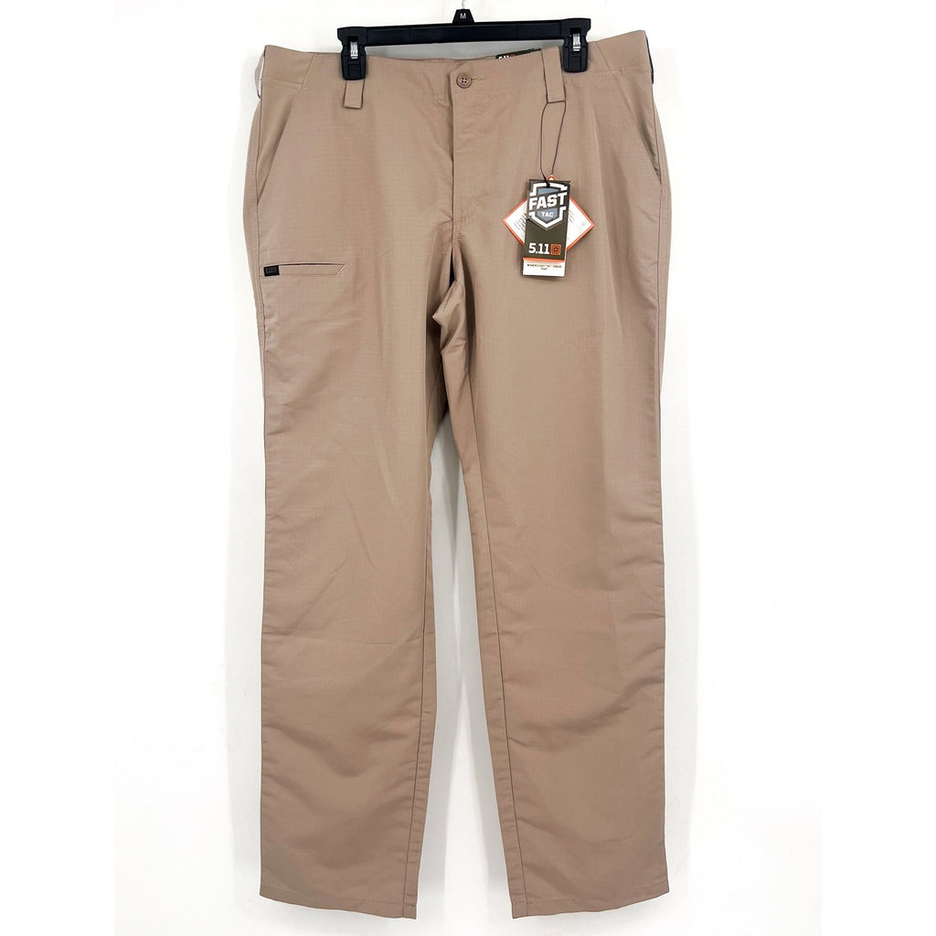 5.11 TACTICAL Women's Fast-Tac Urban Pants Size 16 34" Inseam Khaki 64420 NWT
