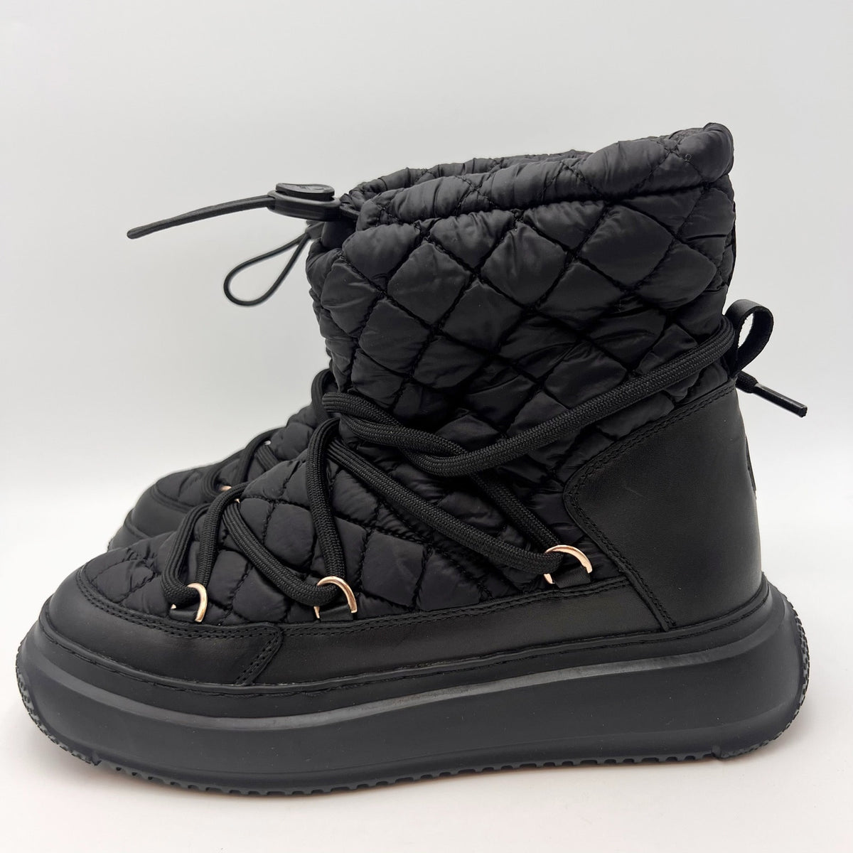 Pajar Canada Womens Gravita Ankle Snow Boots Size 8.5 Black Waterproof NWOB