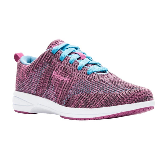 Propet Womens Washable Walker Evolution Sneaker US 8.5 Wide EU 39 Blue Pink NIB