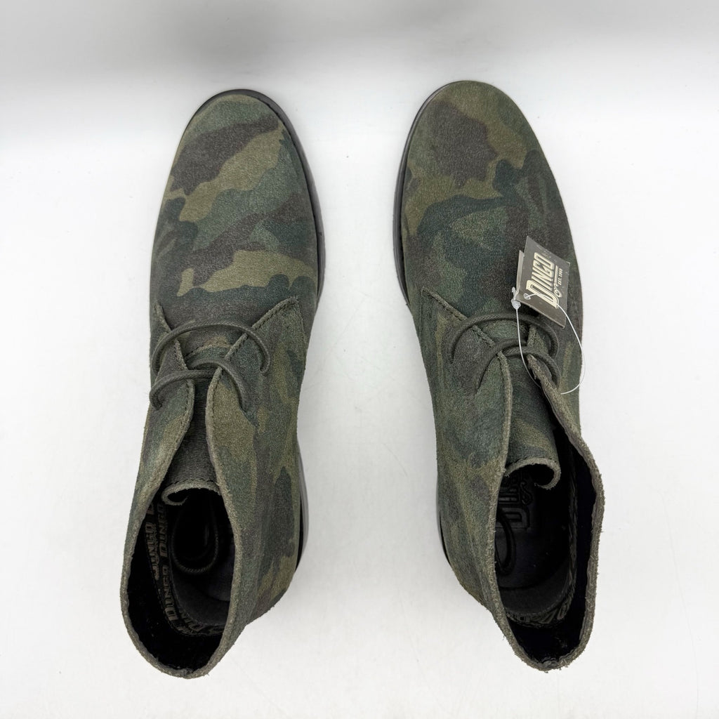 Dingo Mens Opie Lace up Ankle Boots US 8 D Green Camo Leather NWOB