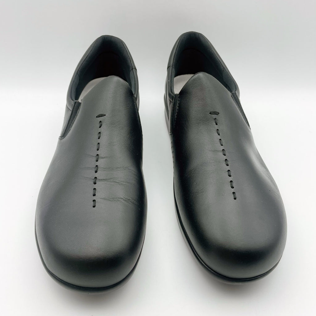 SAS Womens Viva Slip On Comfort Loafers Size 10.5 Black Leather Casual Shoes NIB