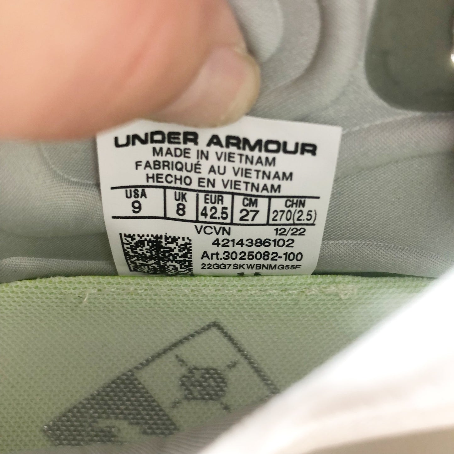 Under Armour Mens Spotlight Lux MC 2.0 Football Cleats 9 White Silver NWOB