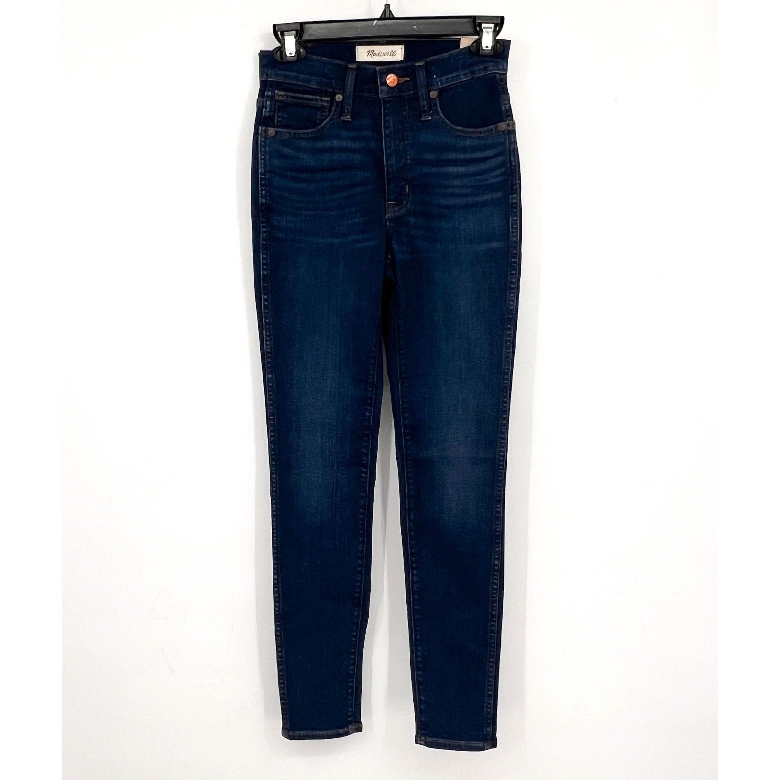 MADEWELL Women's 10" High-Rise Skinny Jeans Size 24 US 00 Blue Hayes Wash NWT