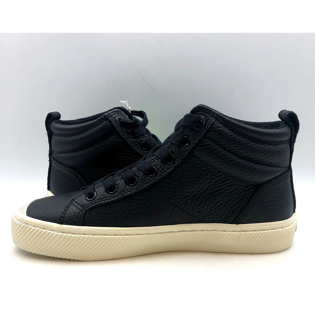 Cariuma OCA High Sneakers Womens 8.5 Mens 7 Black Premium Leather NIB