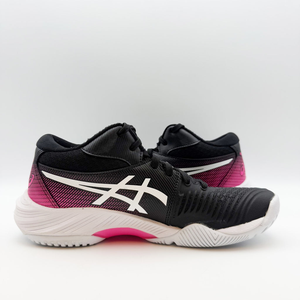 ASICS Womens Netburner Ballistic Ff Mt 3 Volleyball Shoes US 7 Black Pink NWOB