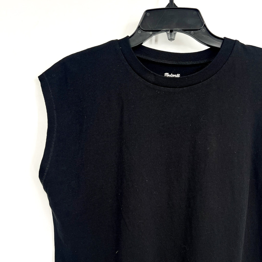 MADEWELL Women's Northside Vintage Muscle Tank Top XS True Black PO195 NWT