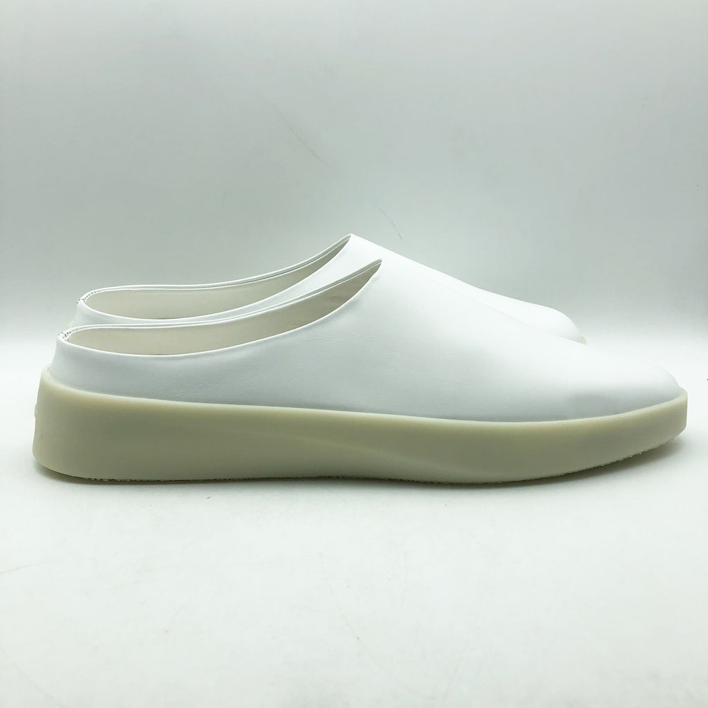 Wolf & Shepherd Cruise Mule Slip On Shoes Mens 12 EU 45 White Leather NIB