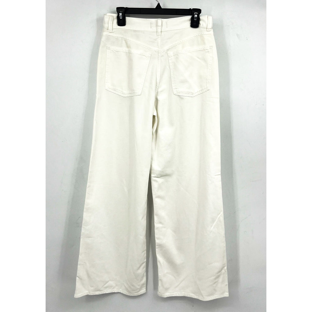 MADEWELL Womens Superwide-Leg Jeans Size 28 US 6 Tile White Rigid NU007 NWT