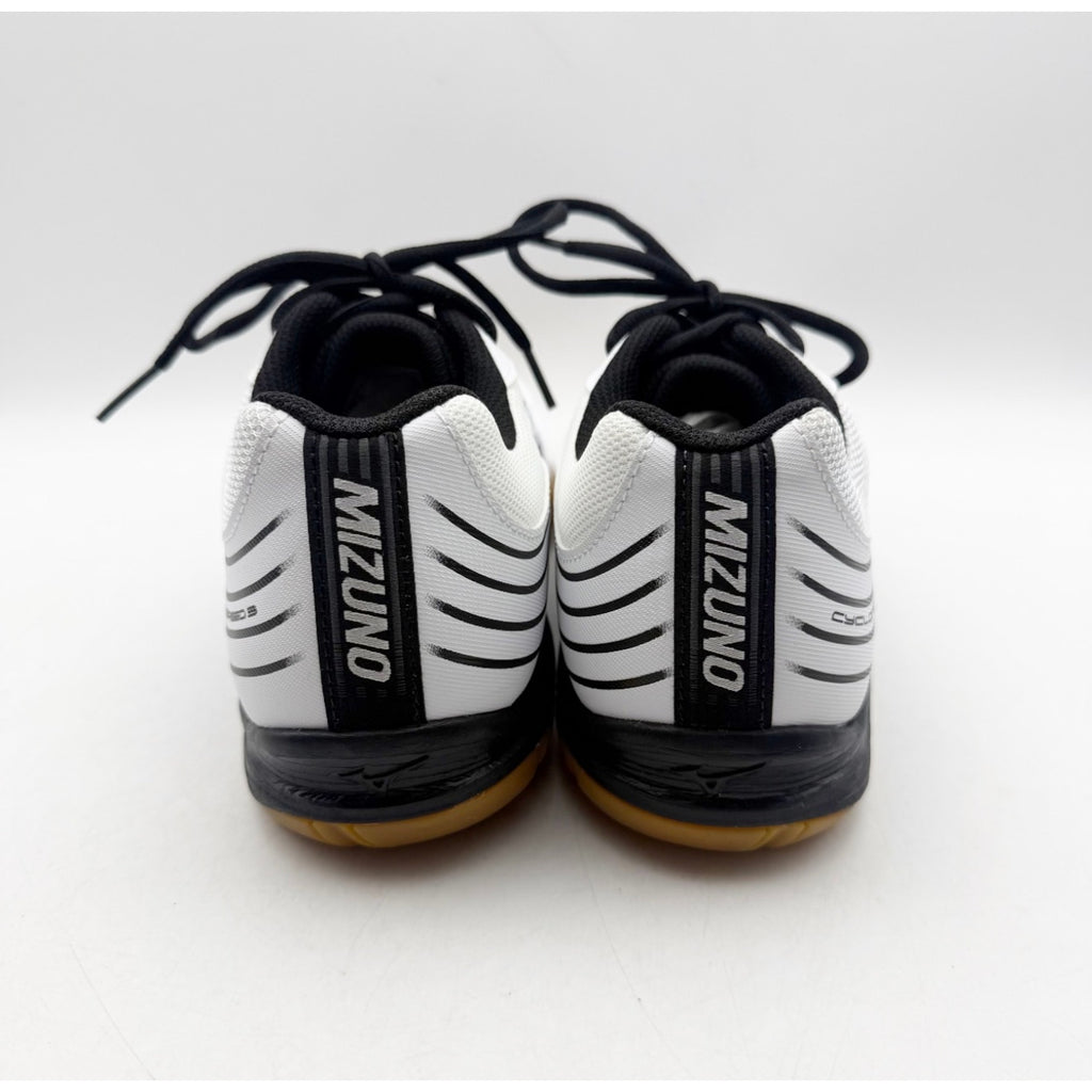 MIZUNO Womens Cyclone Speed 3 Volleyball Shoe Size 9.5 White Black Lace Up NWOB