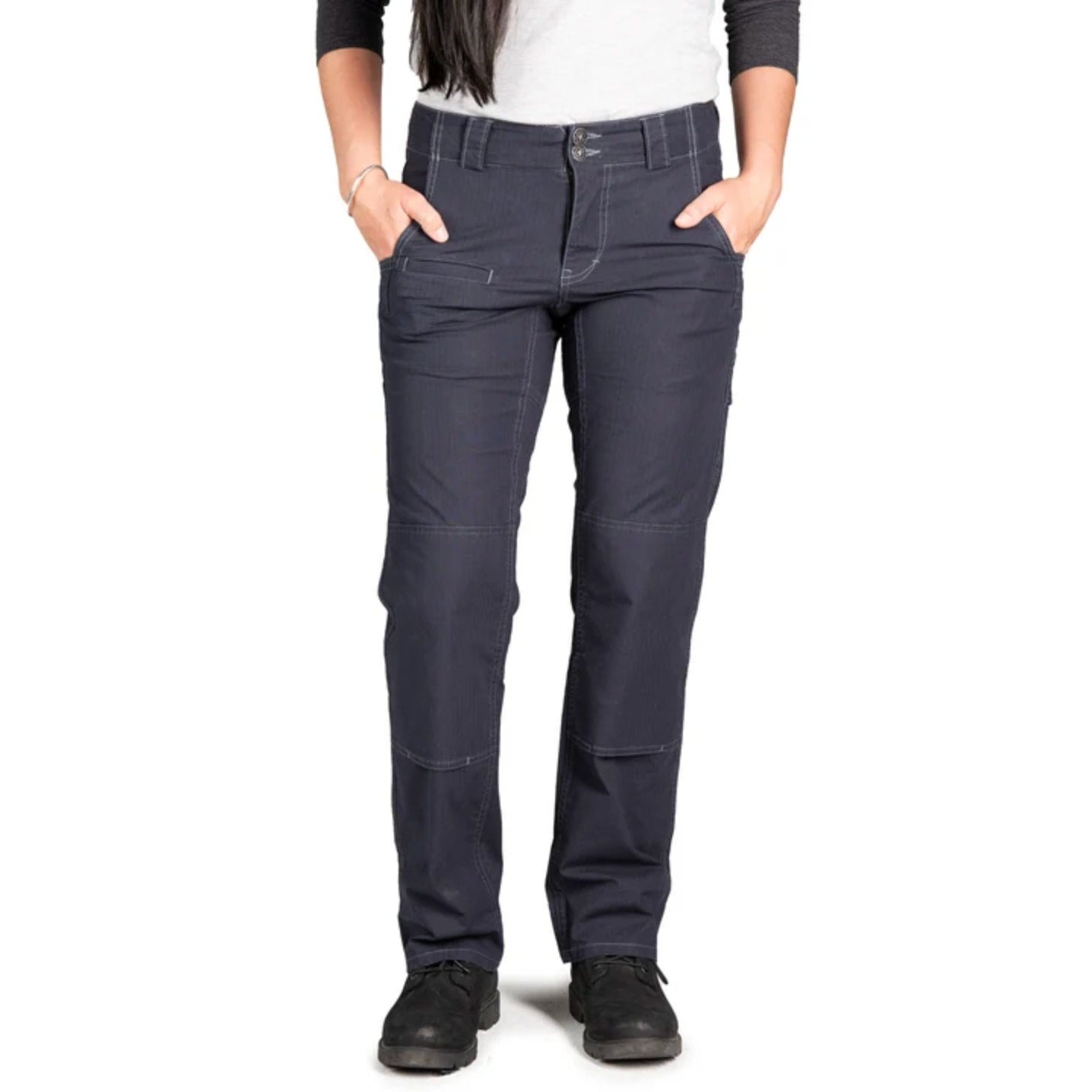 DOVETAIL WORKWEAR Women's Day Construct Pants Size 8 Navy Blue 28" Inseam NWOT