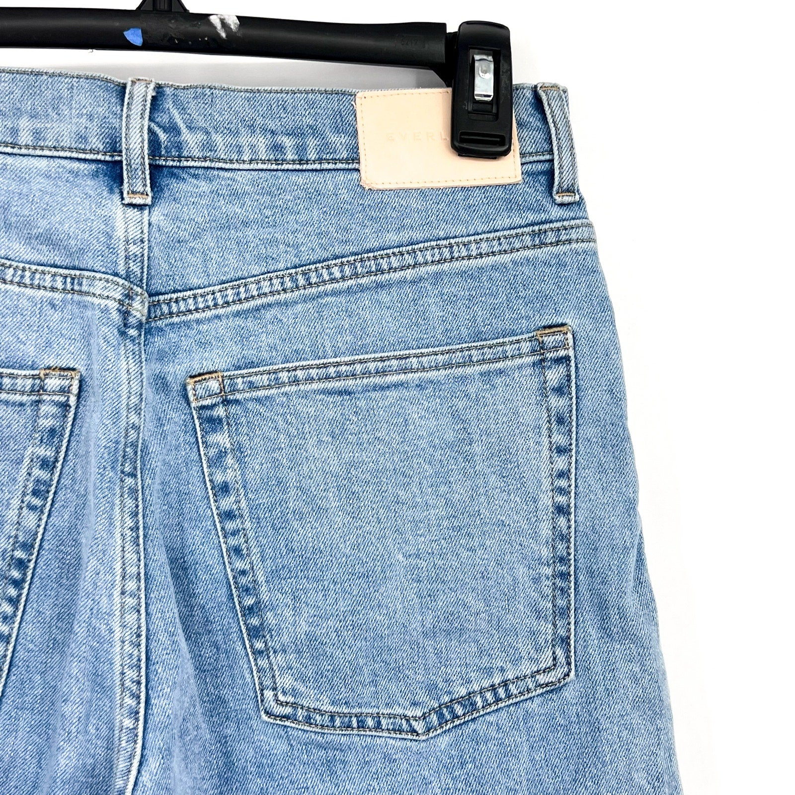 EVERLANE Women's The Way-High Jeans Size 28R US 6 Light Indigo Blue Denim NWT