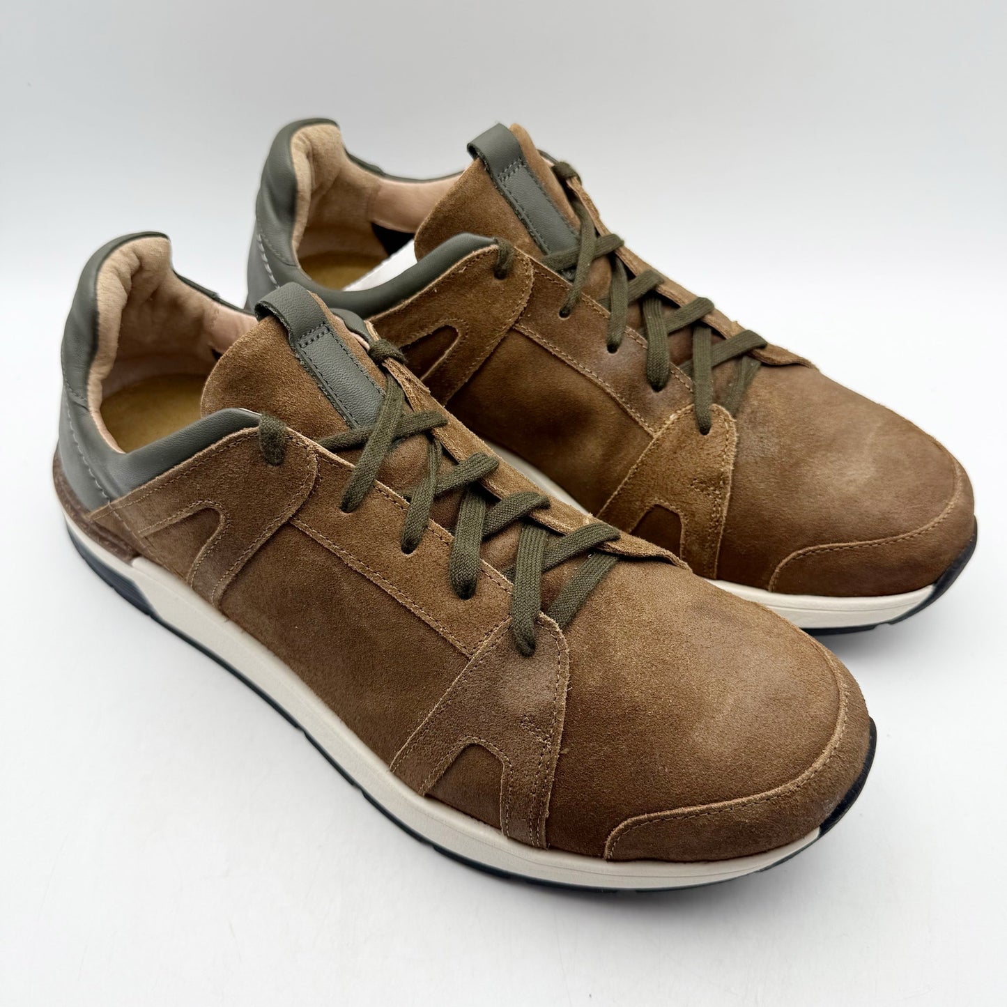 NAOT Mens Magnify Casual Sneakers EU 45 US 12 Brown Suede Leather NIB