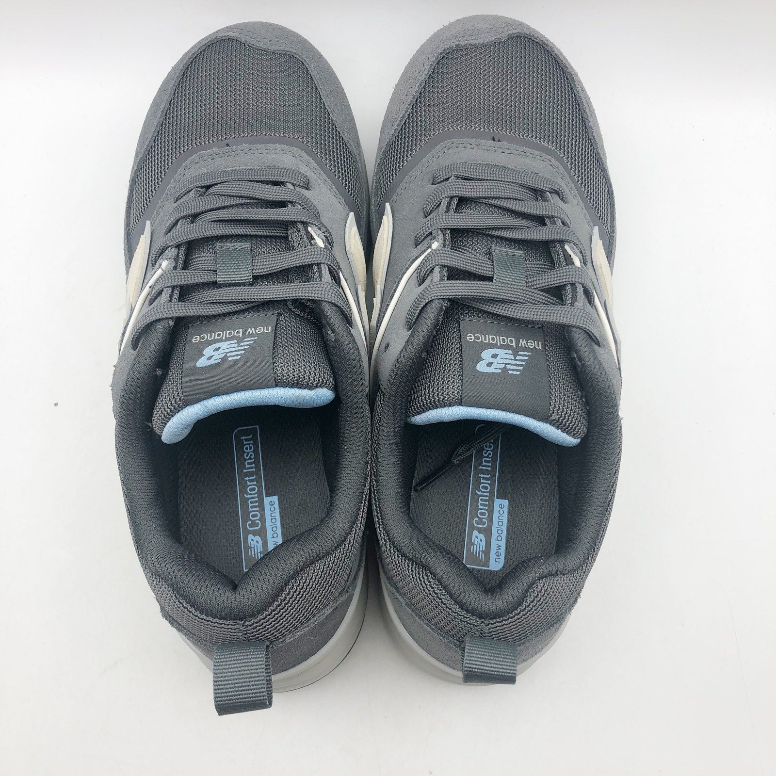 New Balance Womens Elite Lite Work Sneakers US 8 WIDE Grey Blue CT SR NIB
