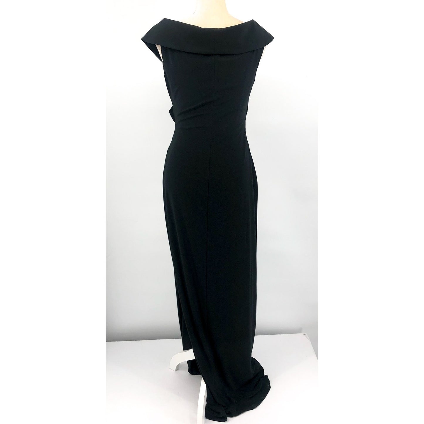 LAUREN RALPH LAUREN Women's Jersey Off-the-Shoulder Gown Size 8 Black NWT