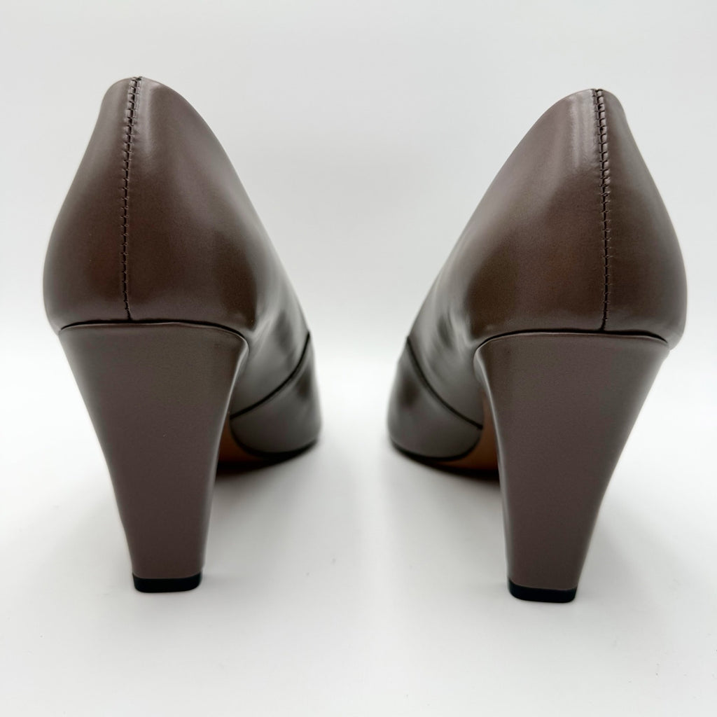 Franco Sarto Womens Sage Pumps Size 10 M EU 41 Truffle Brown Leather Heels NIB