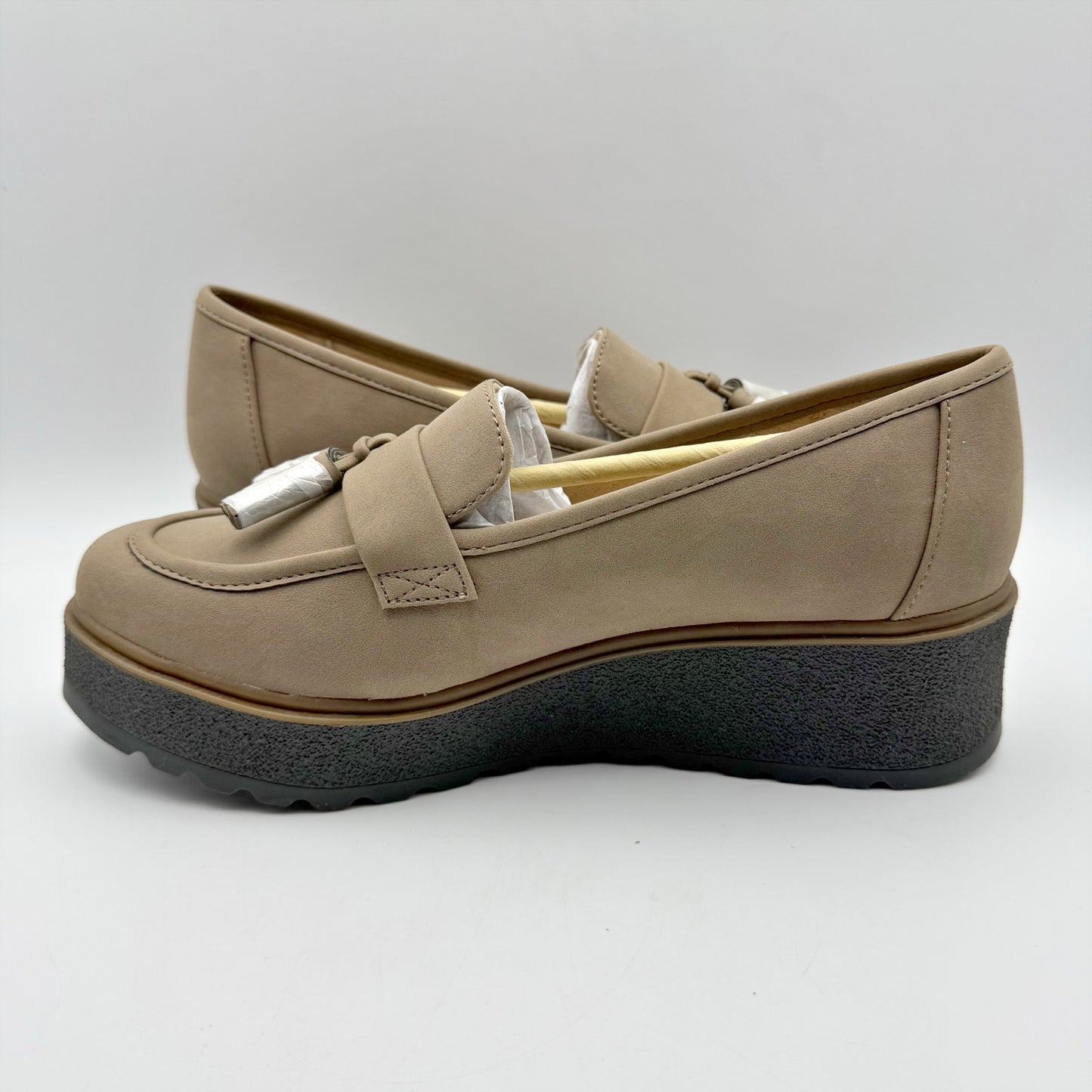 Soul Naturalizer Womens Josie Loafers US 8 M EU 38.5 Taupe Slip On NIB