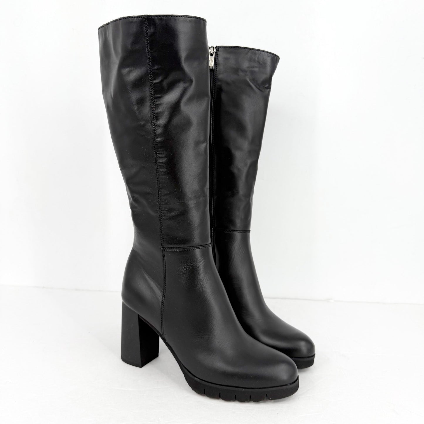 La Canadienne Womens Miles Knee High Boots US 8.5 M Black Leather NWOB
