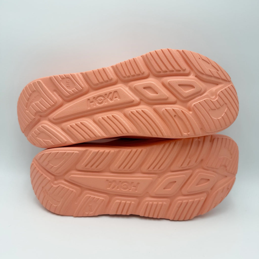 Hoka Mens ORA Recovery Slide 3 Sandals Size 12 Orange Papaya NWOB