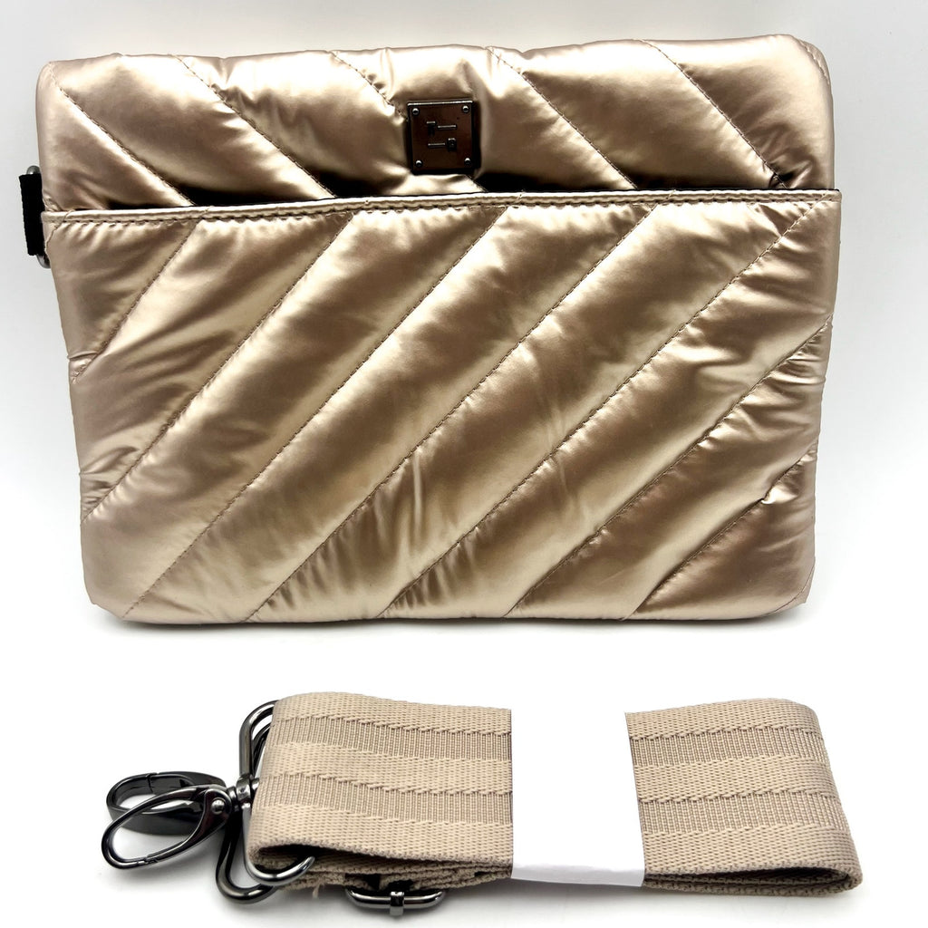 THINK ROYLN Diagonal Bum Bag 2.0 Pearl Cashmere One Size Purse NWT
