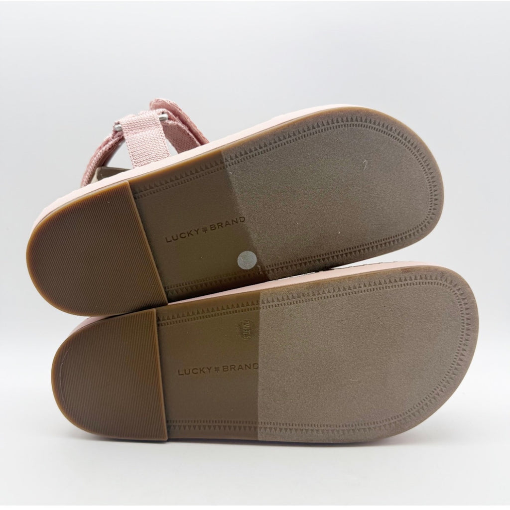 Lucky Brand Womens Ullaniah Platform Sandals Size 9M Pink Blush Ankle Strap NIB