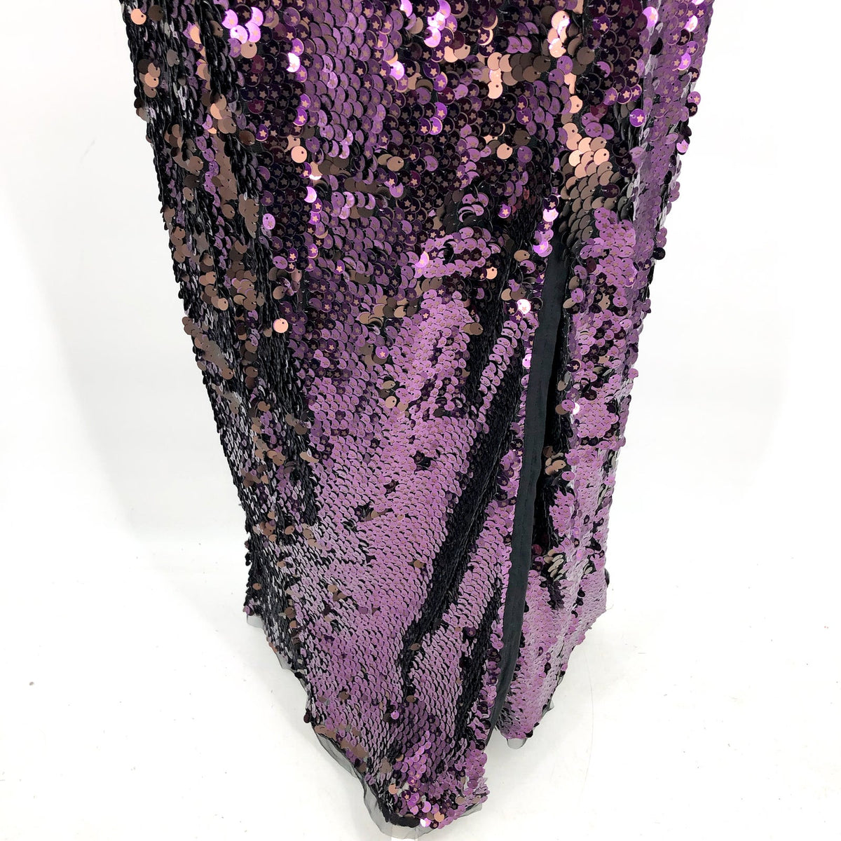 FREE PEOPLE Star Bright Sequin Set Size 10 Purple Maxi Skirt Crop Top NWT