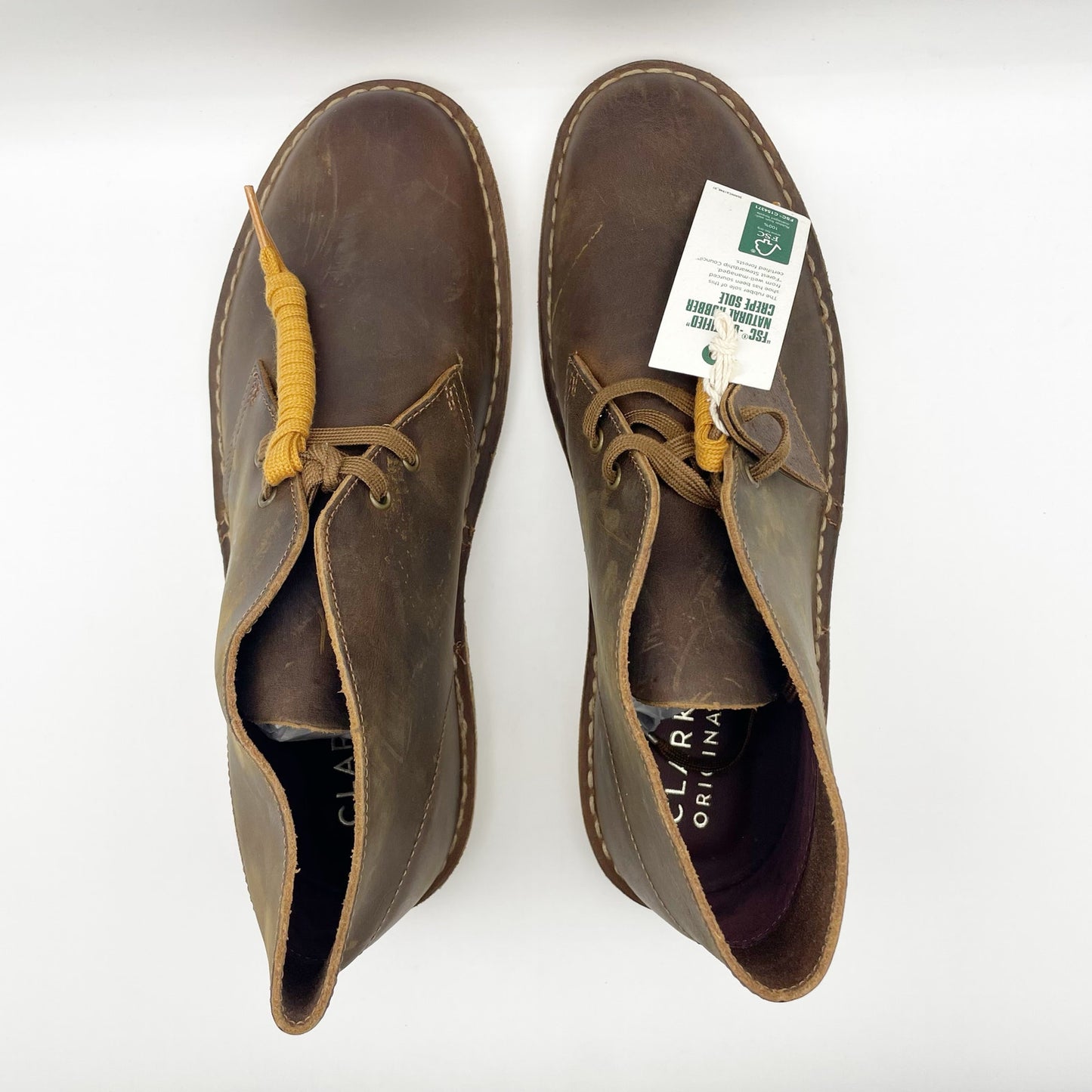 Clarks Mens Desert Round Toe Chukka Boot US 10 M EU 43 Brown Leather NIB