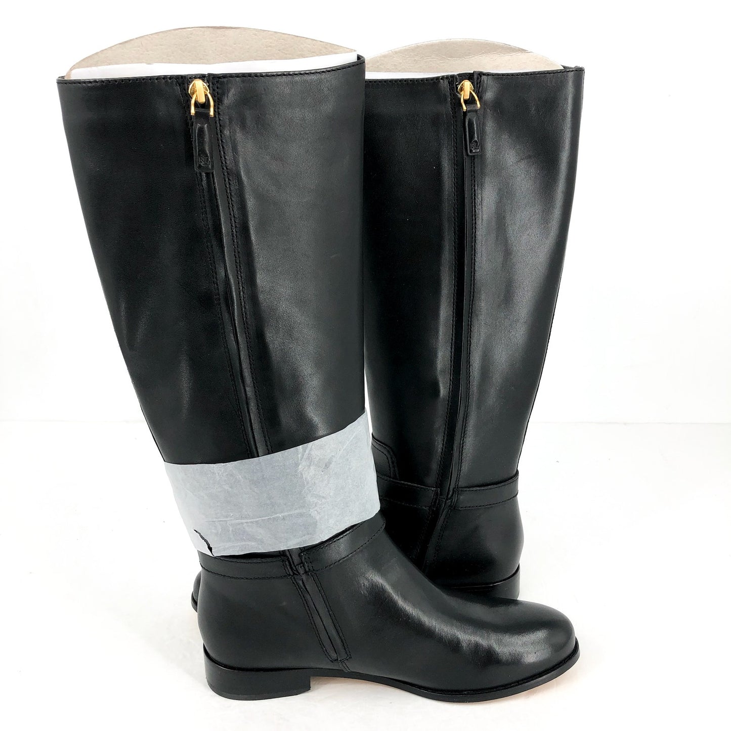 Lauren Ralph Lauren Womens Brooke Knee High Boots US 8.5 M Black Leather NIB