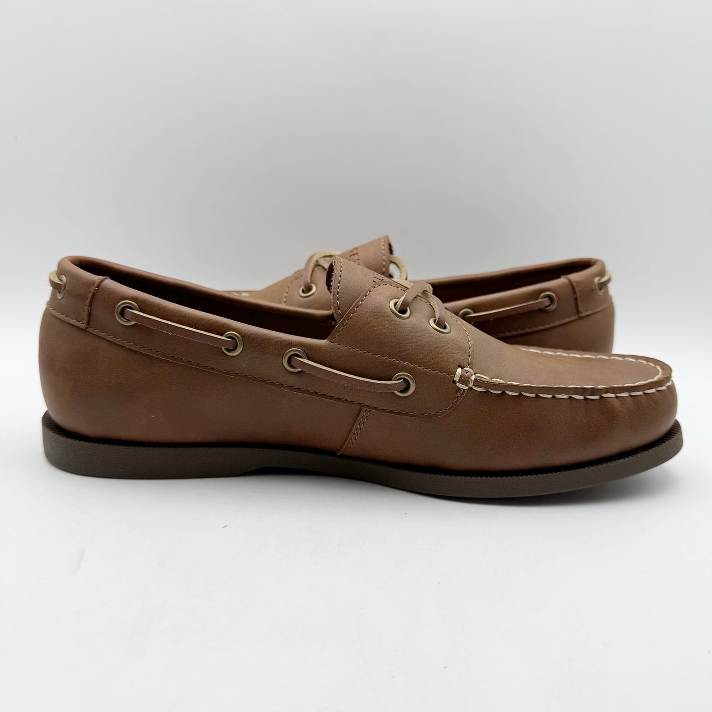 Tommy Hilfiger Men Brazen Two Eye Moc Toe Boat Shoe US 9 EU 42 Brown NIB