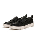 VIONIC Womens Uptown Loafers Size 12 WIDE Black Leather Slip-ons NIB