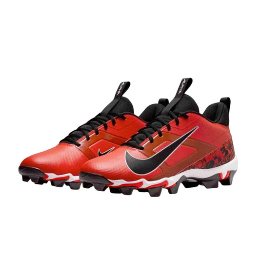 Nike Boys' Alpha Menace 4 Shark SE Football Cleats Size 5.5 Red Black NWOB