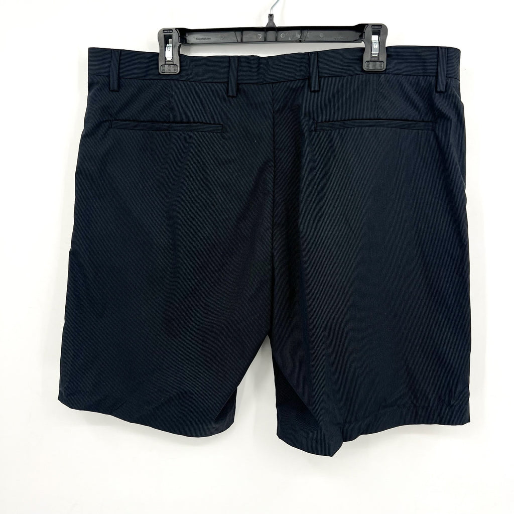 THEORY Mens Zaine SW S Eclipse Multi Coil Shorts Size 38 Navy Blue Pinstripe NWT