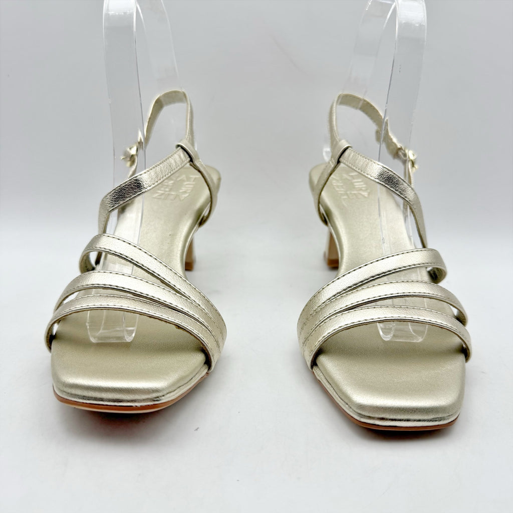 Naturalizer Womens Galaxy Heeled Sandals US 6 M EU 36 Gold Champagne NIB