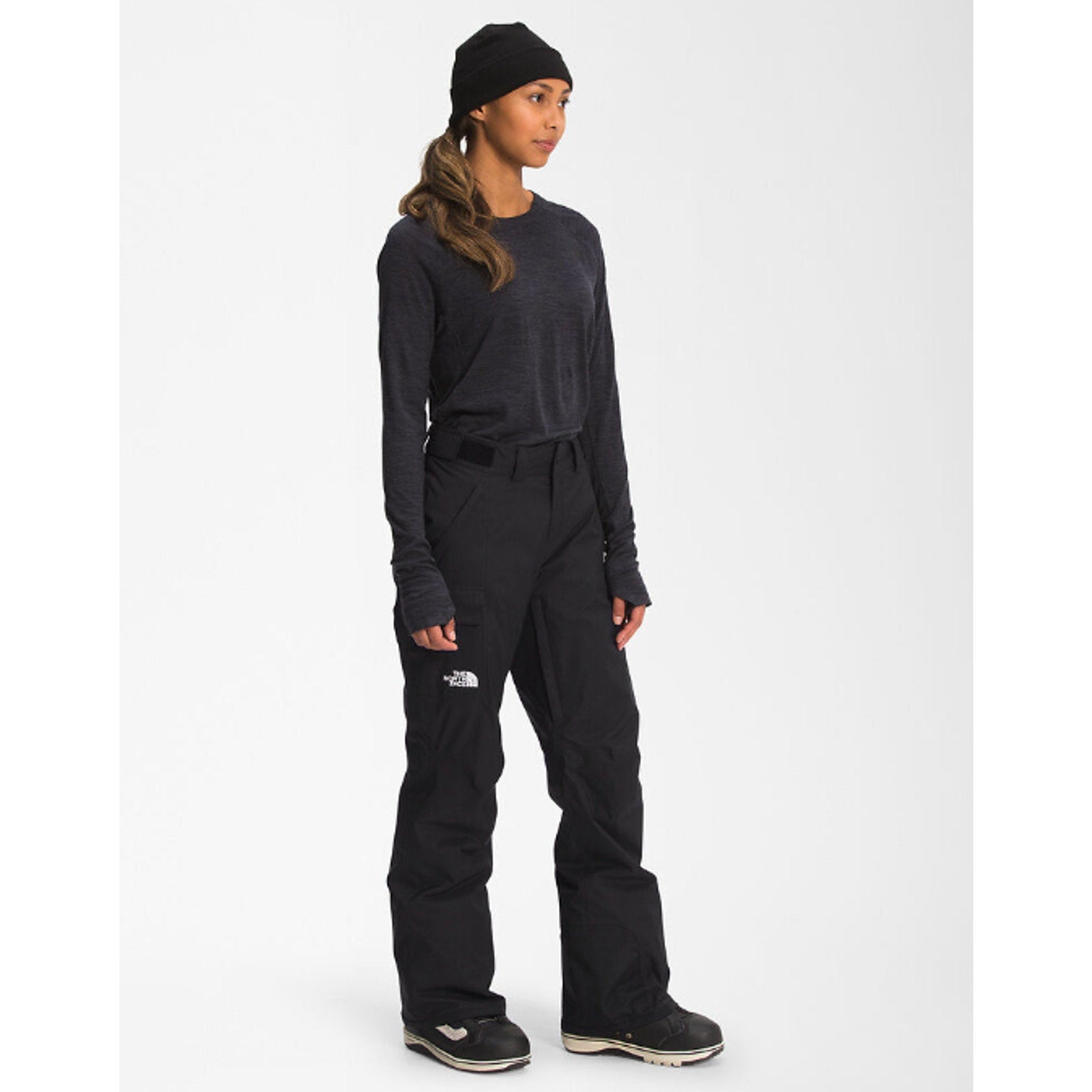 The North Face Womens Freedom Snow Pants Large Black Insulated Waterproof NWT