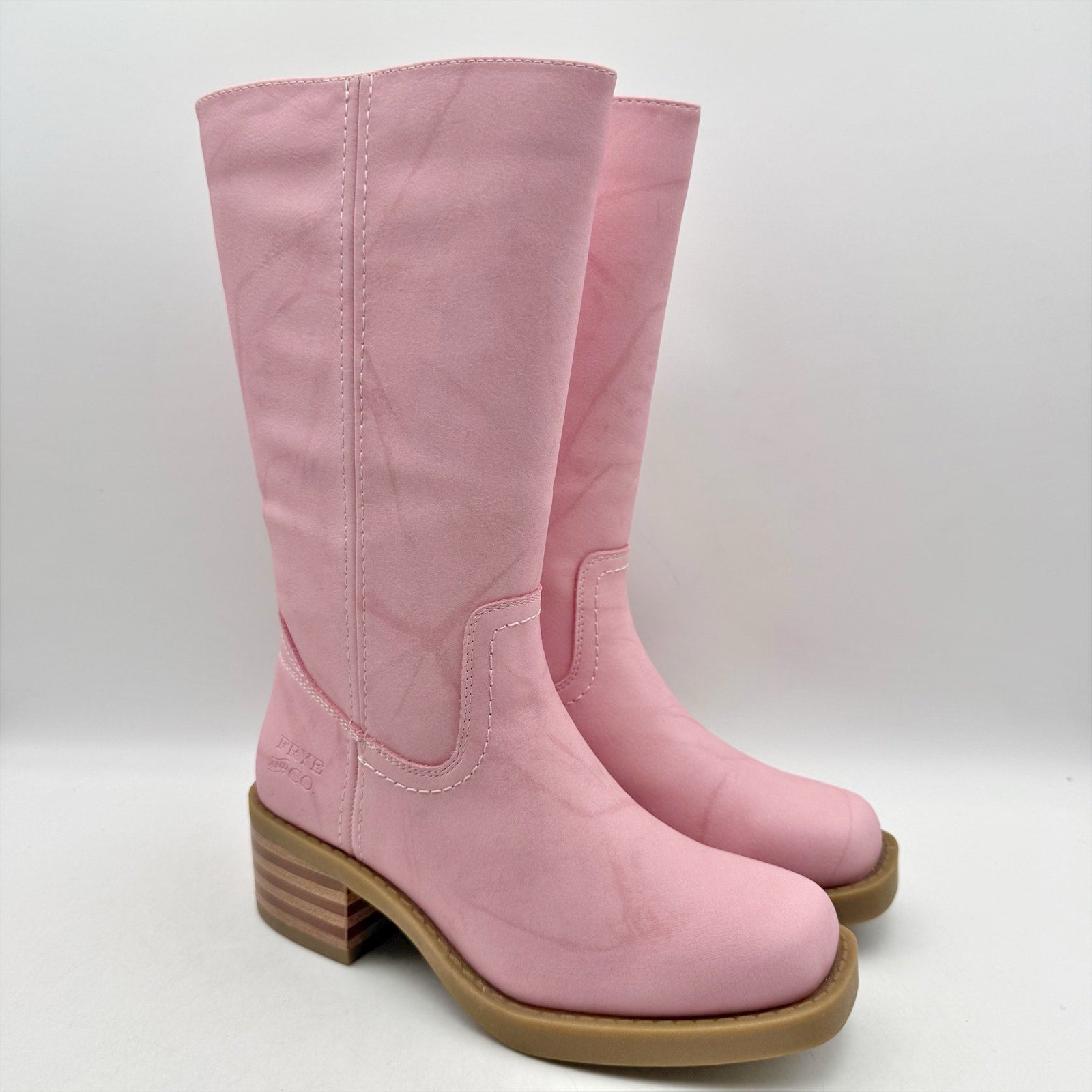 Frye & Co. Girls Miranda Riding Boots US 2 M EU 33.5 Light Pink NWOB