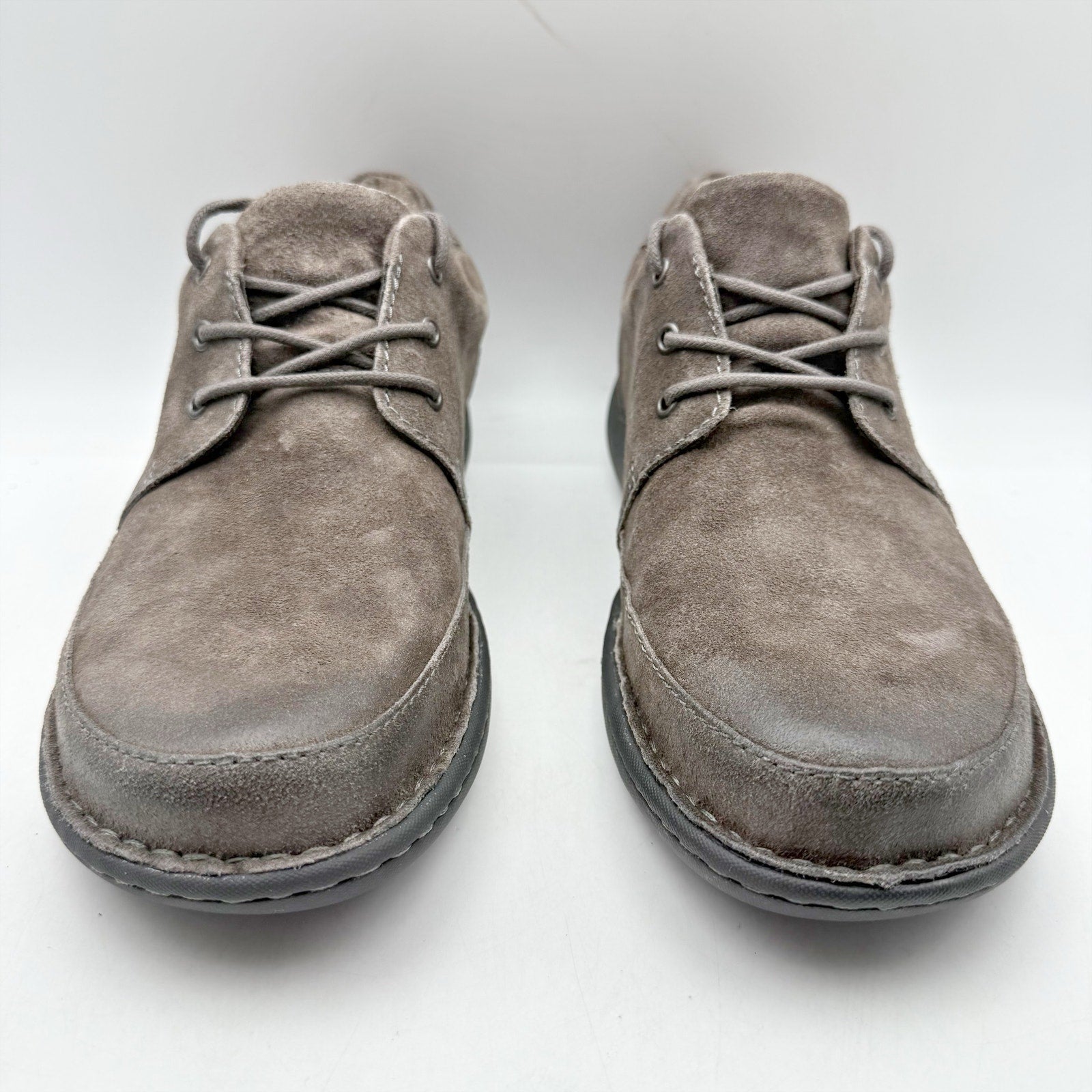Born Mens Nigel 3-Eye Shoes US 8 M EU 41 Grey Distressed Leather NIB