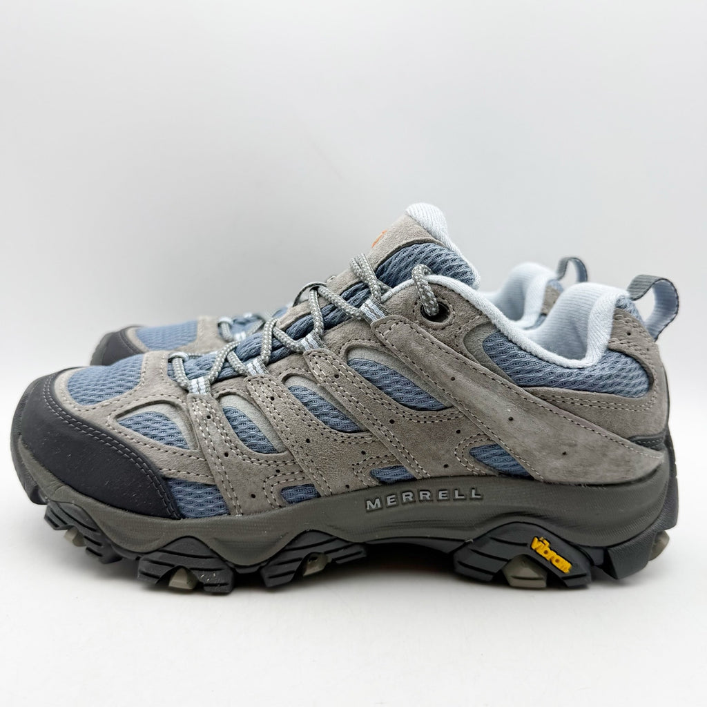 Merrell Womens Moab 3 Hiking Sneakers US 8 EU 38.5 Blue Grey Suede NWOB