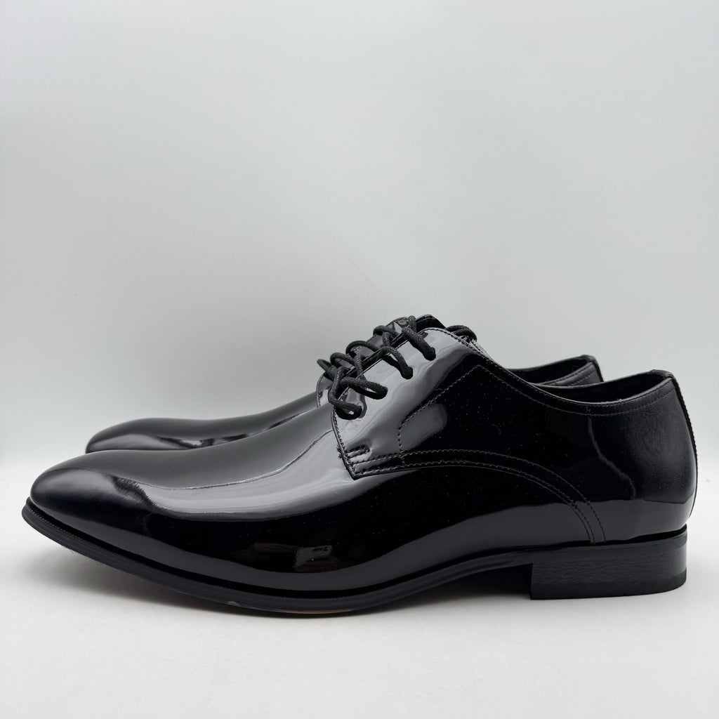 FLORSHEIM Mens Tux Plain Toe Oxford Dress Shoes 13 EEE Black Patent Leather NIB