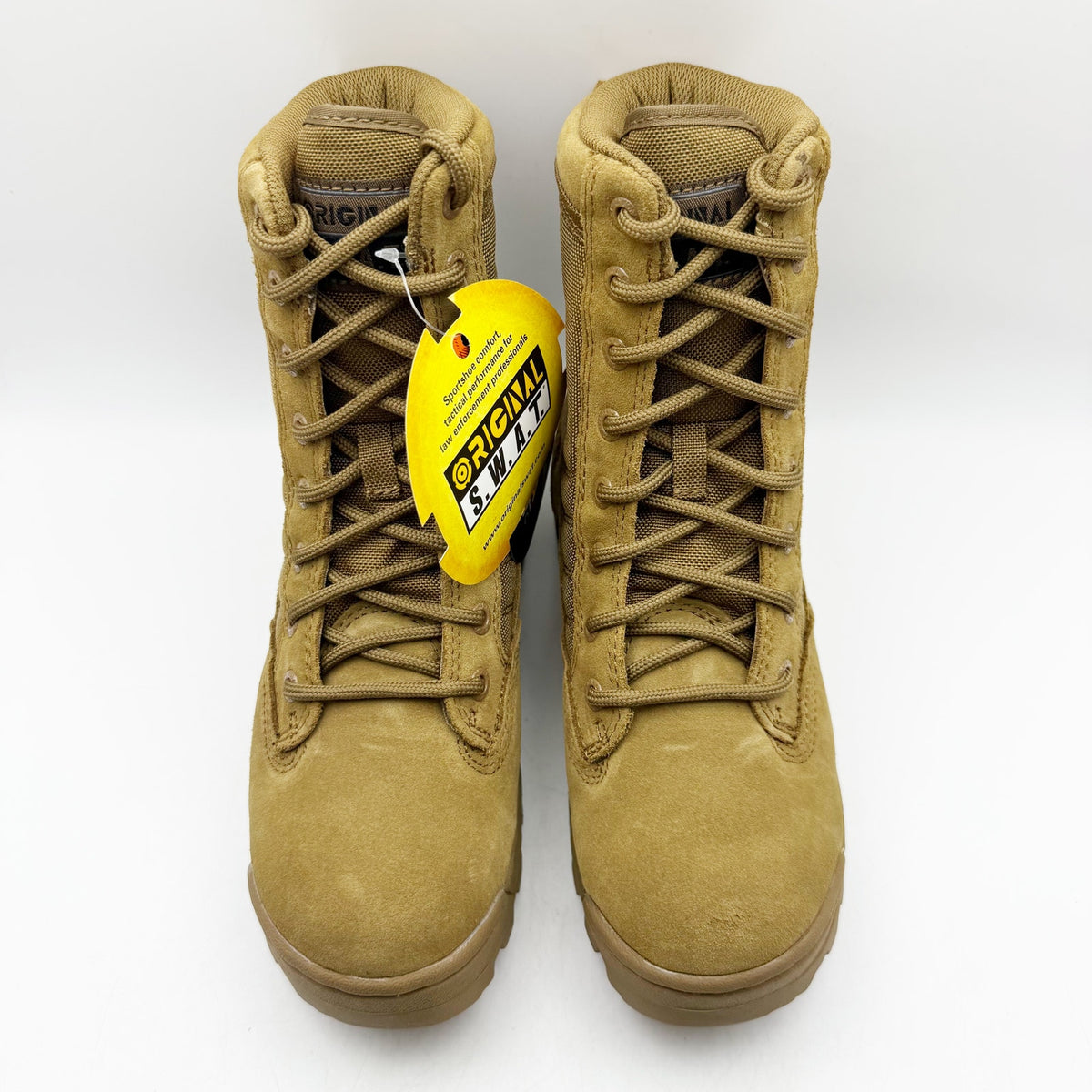 Original S.W.A.T. Womens Classic 9" Combat Boots Size 5 Tan SR Cordura NIB