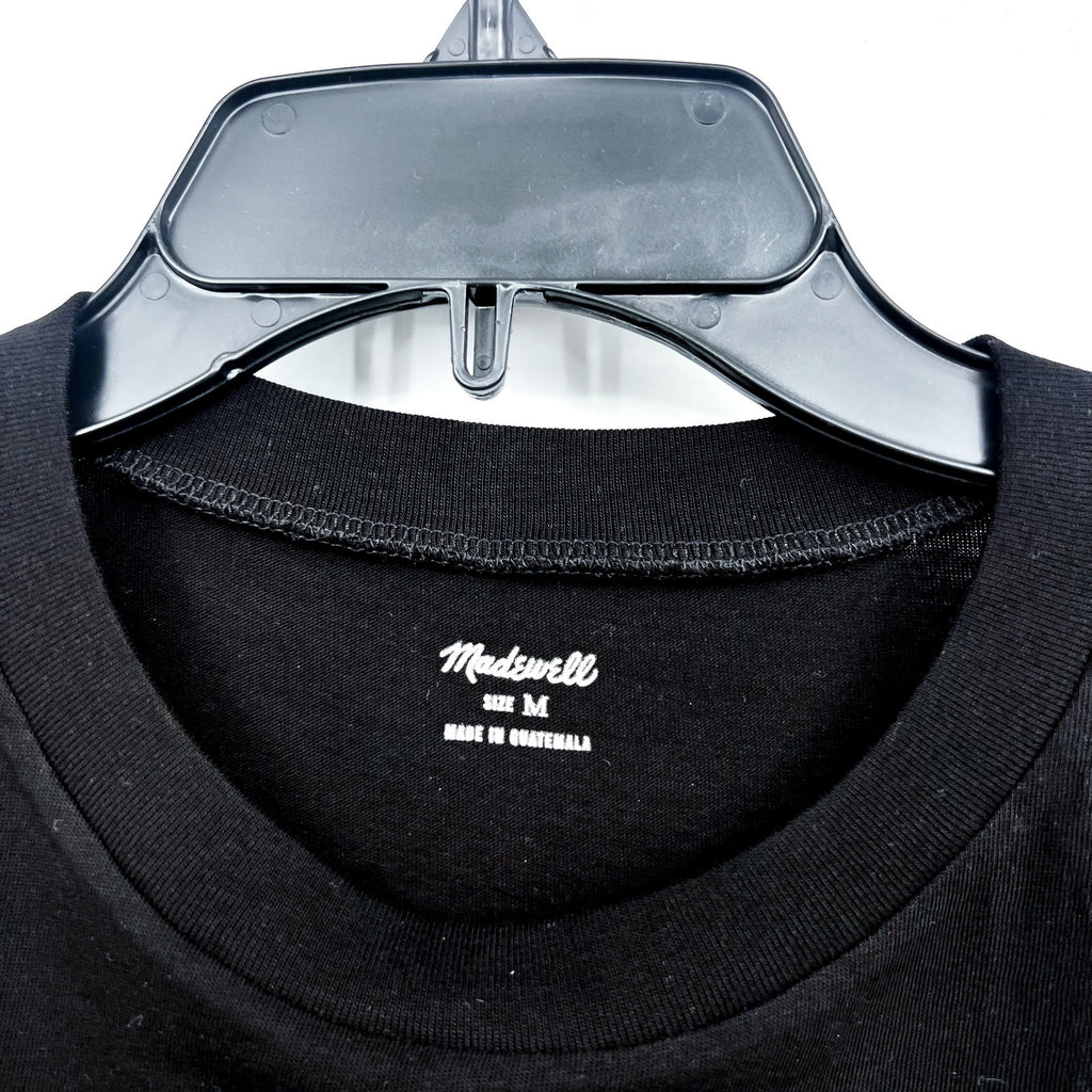 MADEWELL Women's Northside Vintage Muscle Tank Top Medium True Black P0195 NWT
